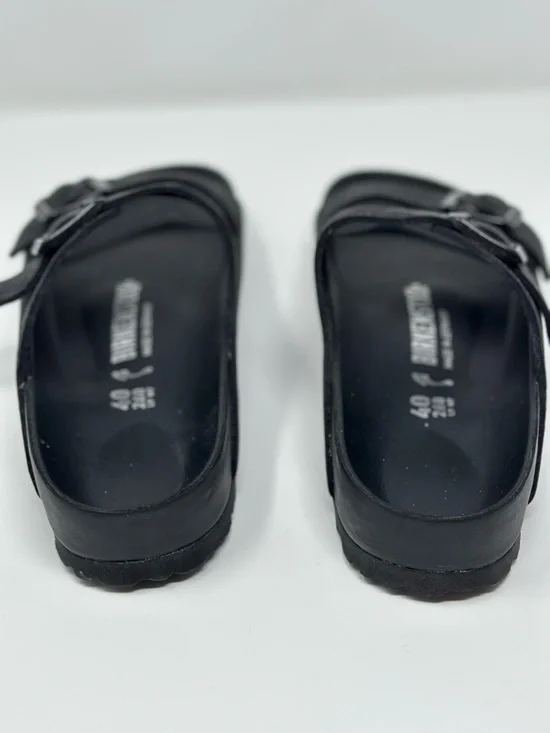 Birkenstock Women’s Arizona Exquisite Black Suede Sandals New with Tags - Picture 10 of 11